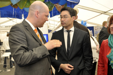 Philipp Rösler auf der Wirtschaftsmesse Robby, Mariensee