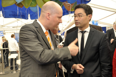 Philipp Rösler auf der Wirtschaftsmesse Robby, Mariensee