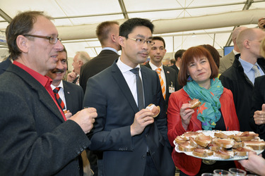 Philipp Rösler auf der Wirtschaftsmesse Robby, Mariensee
