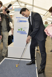 Philipp Rösler auf der Wirtschaftsmesse Robby, Mariensee