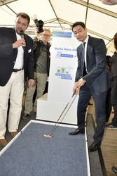 Philipp Rösler auf der Wirtschaftsmesse Robby, Mariensee