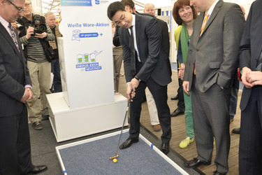 Philipp Rösler auf der Wirtschaftsmesse Robby, Mariensee