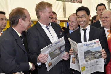 Philipp Rösler auf der Wirtschaftsmesse Robby, Mariensee