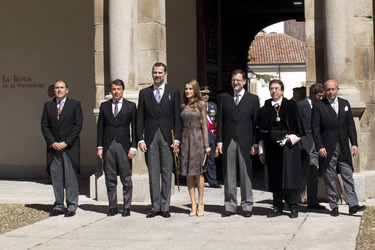 Ignacio González, Felipe von Spanien, Letizia von Spanien, Mariano Rajoy und Gäste