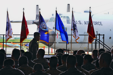 Soldaten auf dem Lufwaffenstützpunk Yokota