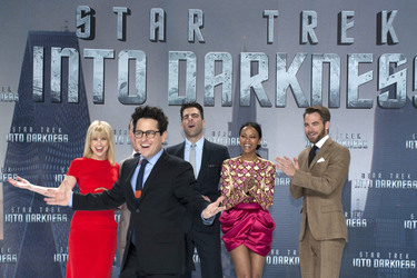 Alice Eve, J.J. Adams, Zachary Quinto, Zoe Saldana, Chris Pine