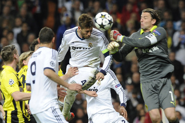 Champions League Spiel Real Madrid gegen Borussia Dortmund, Madrid