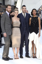 Chris Pine, Alice Eve, Zachary Quinto und Zoe Saldana