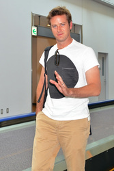 Ankunft  von Armie Hammer in Japan