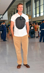 Ankunft  von Armie Hammer in Japan