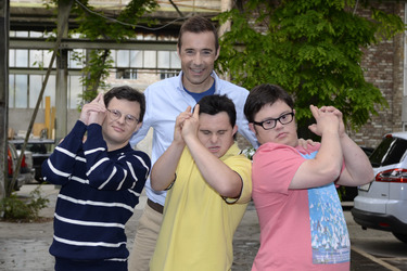Kai Plaume mit Tom Auweiler, Ottavio Tarvormina und Sebastian Urbanski