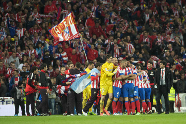 Real Madrid CF gegen Club Atlético de Madrid Pokalfinale, Madrid
