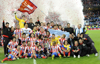 Real Madrid CF gegen Club Atlético de Madrid Pokalfinale, Madrid