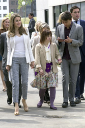 Princess Letizia nescuht die Aprocor Stiftung, Madrid