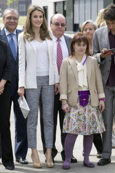 Princess Letizia nescuht die Aprocor Stiftung, Madrid