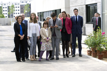 Princess Letizia nescuht die Aprocor Stiftung, Madrid