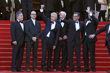 Greg Jacobs, Steven Soderbergh, Michael Douglas, Jerry Weintraub, Matt Damon, Richard LaGravenese