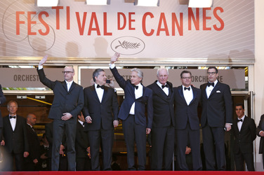 Steven Soderbergh, Greg Jacobs, Michael Douglas, Jerry Weintraub, Matt Damon, Richard LaGravenese