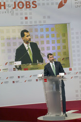 'Laureate Summit on Youth and Jobs' Podiumsdiskussion, Madrid