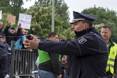 Polizei-Demonstration gegen das Pfefferspray-Verbot, Berlin