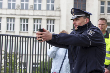 Polizei-Demonstration gegen das Pfefferspray-Verbot, Berlin