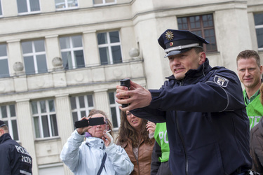 Polizei-Demonstration gegen das Pfefferspray-Verbot, Berlin