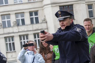 Polizei-Demonstration gegen das Pfefferspray-Verbot, Berlin