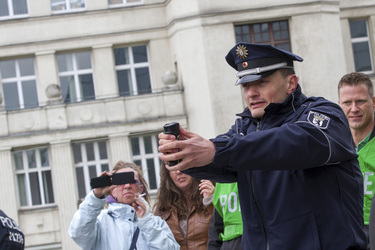 Polizei-Demonstration gegen das Pfefferspray-Verbot, Berlin