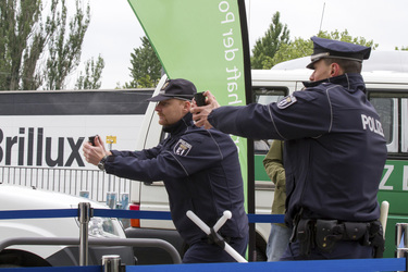 Polizei-Demonstration gegen das Pfefferspray-Verbot, Berlin
