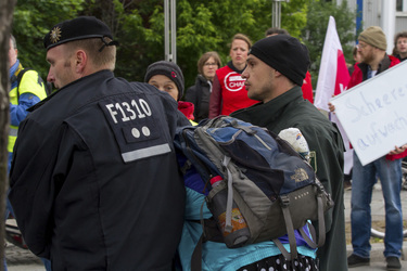 Polizei-Demonstration gegen das Pfefferspray-Verbot, Berlin