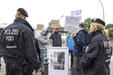 Polizei-Demonstration gegen das Pfefferspray-Verbot, Berlin