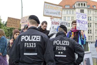 Polizei-Demonstration gegen das Pfefferspray-Verbot, Berlin