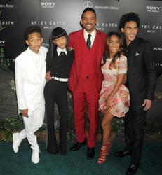 Jaden Smith, Willow Smith, Will Smith, Jada Pinkett Smith,Trey Smith