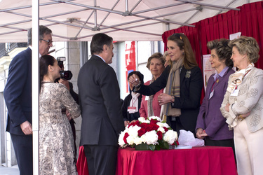 Elena von Spanien mit ihrem persönlichen Sekretär Carlos Garcia Revenga