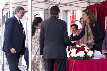 Elena von Spanien mit ihrem persönlichen Sekretär Carlos Garcia Revenga