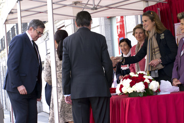 Elena von Spanien mit ihrem persönlichen Sekretär Carlos Garcia Revenga