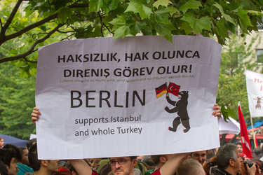 Solidaritäts-Demonstration für die Aufständischen in Istanbul
