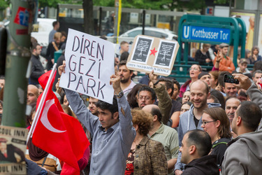 Solidaritäts-Demonstration für die Aufständischen in Istanbul