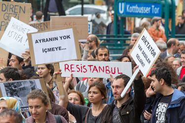 Solidaritäts-Demonstration für die Aufständischen in Istanbul