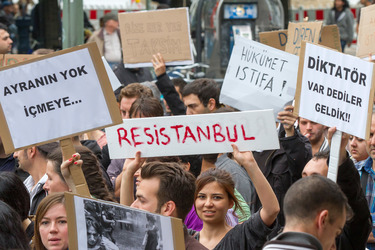 Solidaritäts-Demonstration für die Aufständischen in Istanbul