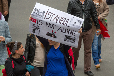 Solidaritäts-Demonstration für die Aufständischen in Istanbul