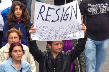 Solidaritäts-Demonstration für die Aufständischen in Istanbul