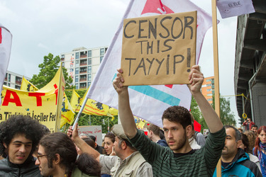 Solidaritäts-Demonstration für die Aufständischen in Istanbul