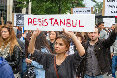 Solidaritäts-Demonstration für die Aufständischen in Istanbul