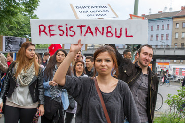 Solidaritäts-Demonstration für die Aufständischen in Istanbul