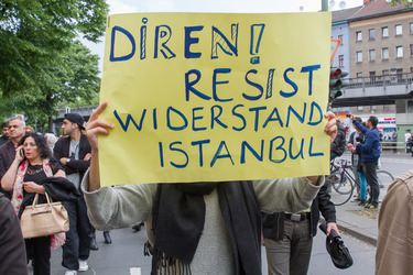 Solidaritäts-Demonstration für die Aufständischen in Istanbul