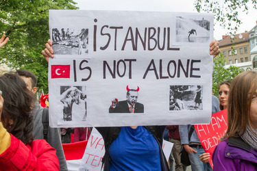 Solidaritäts-Demonstration für die Aufständischen in Istanbul