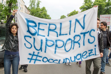 Solidaritäts-Demonstration für die Aufständischen in Istanbul