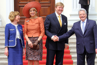 Ministerpräsident Gauck empfängt das niederländische Königspaar, Berlin