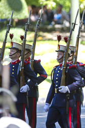 Die königliche spanische Familie beim Armed Forces Day, Madrid